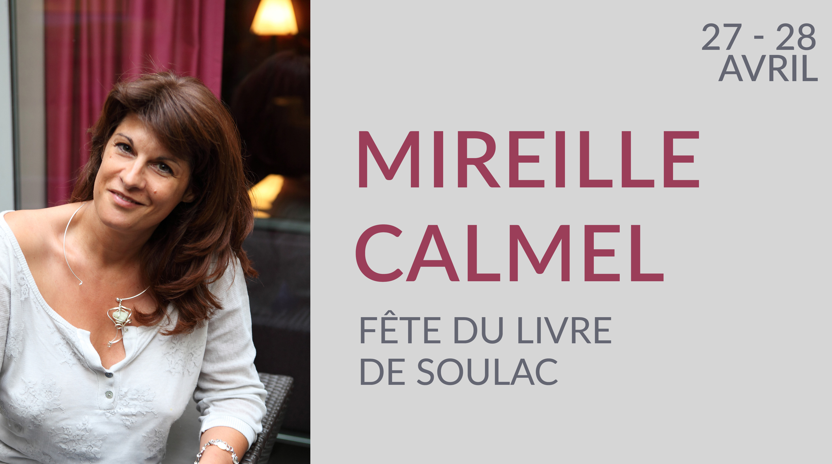 MIREILLE CALMEL À LA FÊTE DU LIVRE DE SOULAC