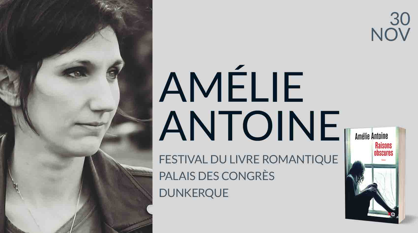 AMÉLIE ANTOINE AU FESTIVAL DU LIVRE ROMANTIQUE DE DUNKERQUE