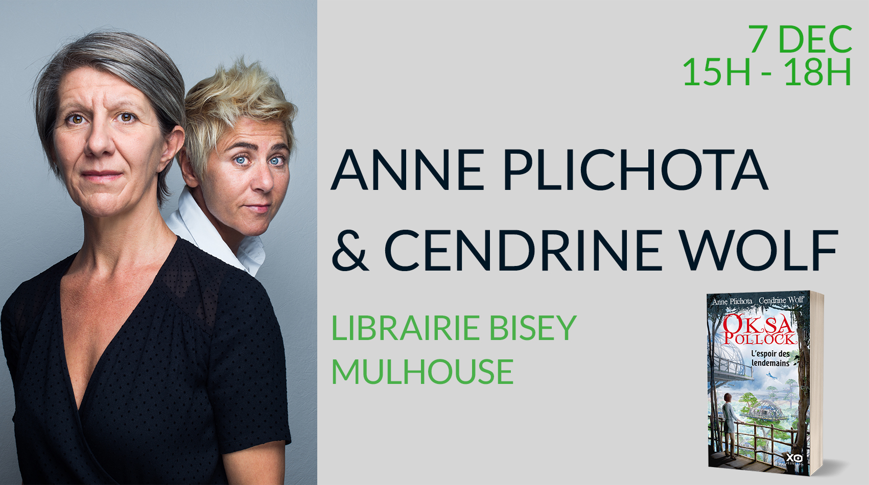 ANNE PLICHOTA & CENDRINE WOLF EN DÉDICACE À MULHOUSE