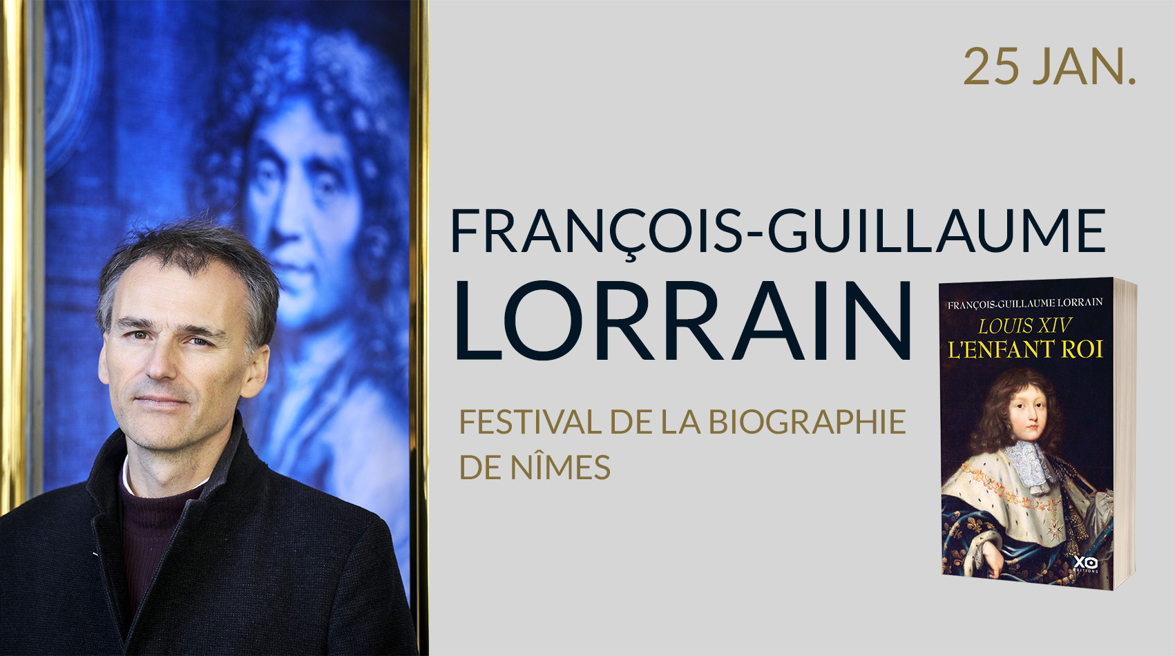 FRANÇOIS-GUILLAUME LORRAIN AU FESTIVAL DE LA BIOGRAPHIE DE NÎMES