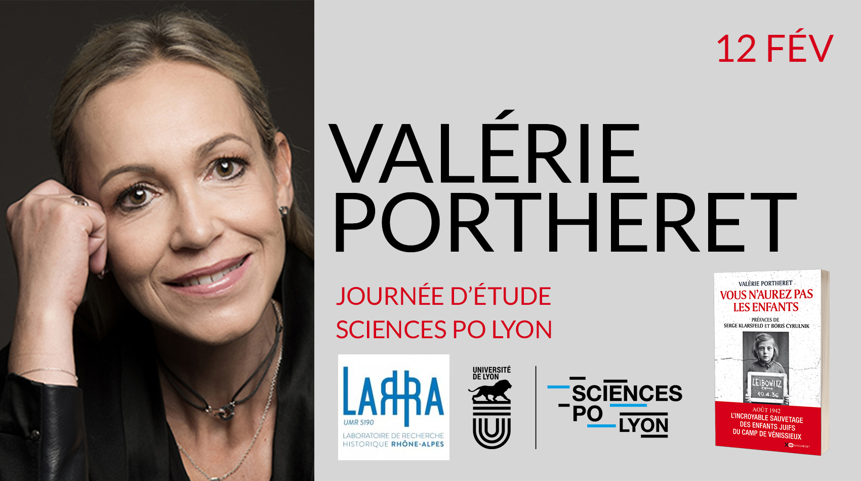 JOURNÉE D'ÉTUDE À SCIENCES PO LYON AVEC VALÉRIE PORTHERET