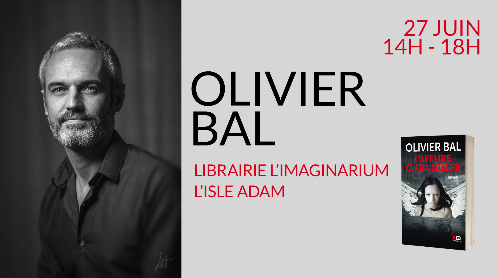 Olivier Bal en dédicace à L'isle Adam