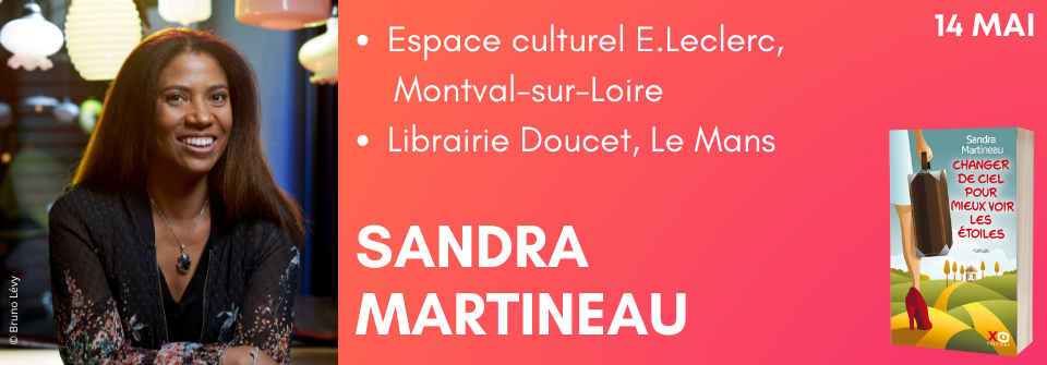 Sandra Martineau en dédicace au Mans et à Montval-sur-Loir